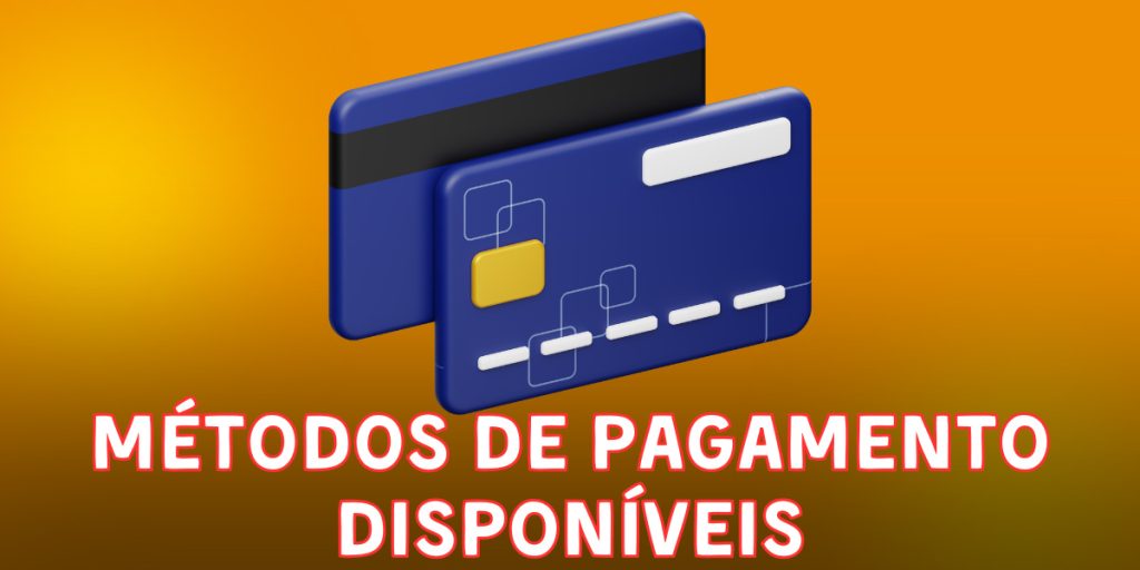 Métodos de pagamento disponíveis 